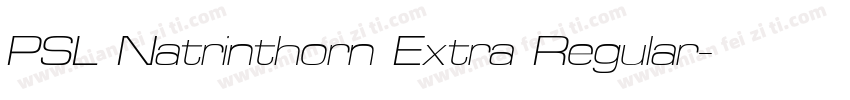 PSL Natrinthorn Extra Regular字体转换
